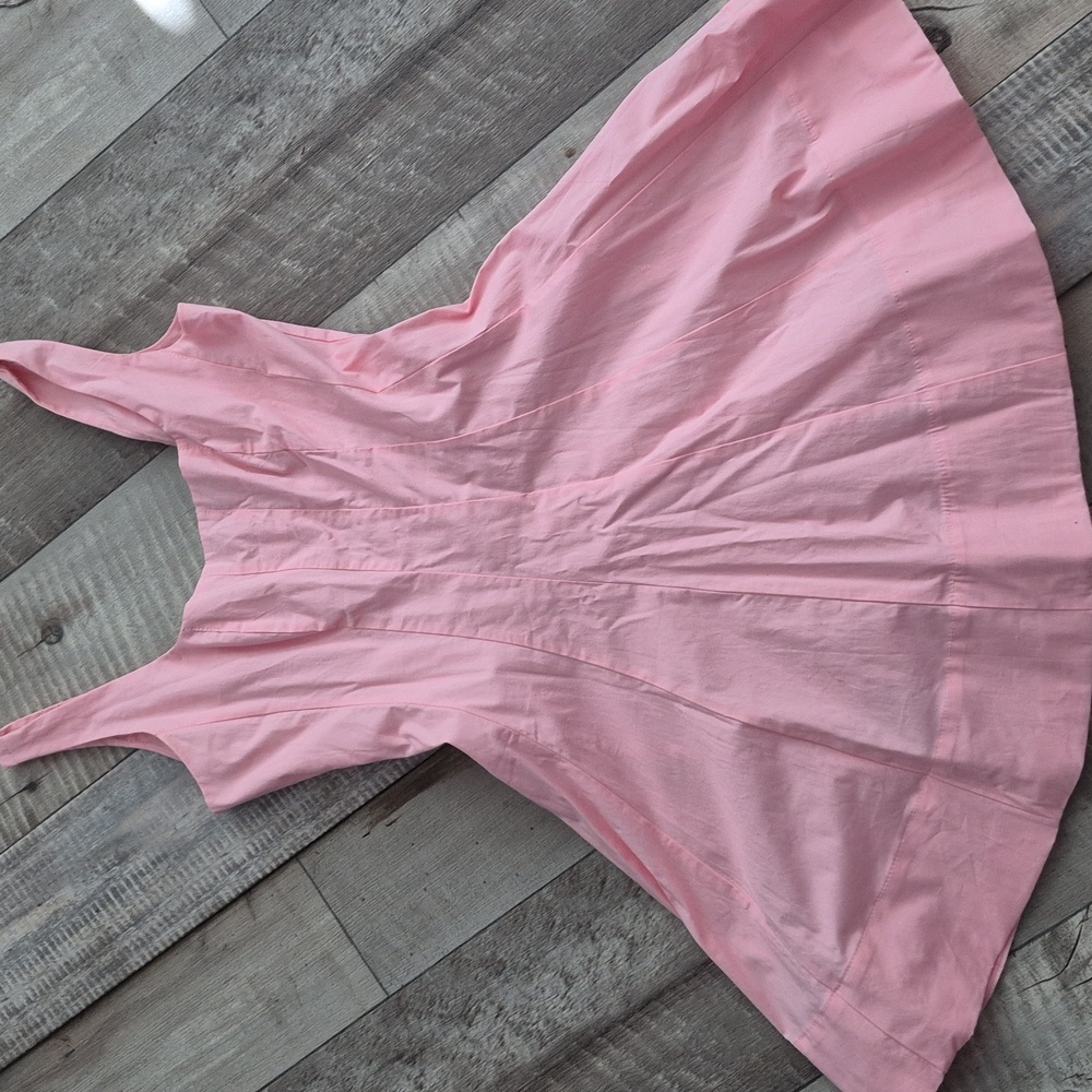 STAUD Wells Mini Poplin Dress Pink 4